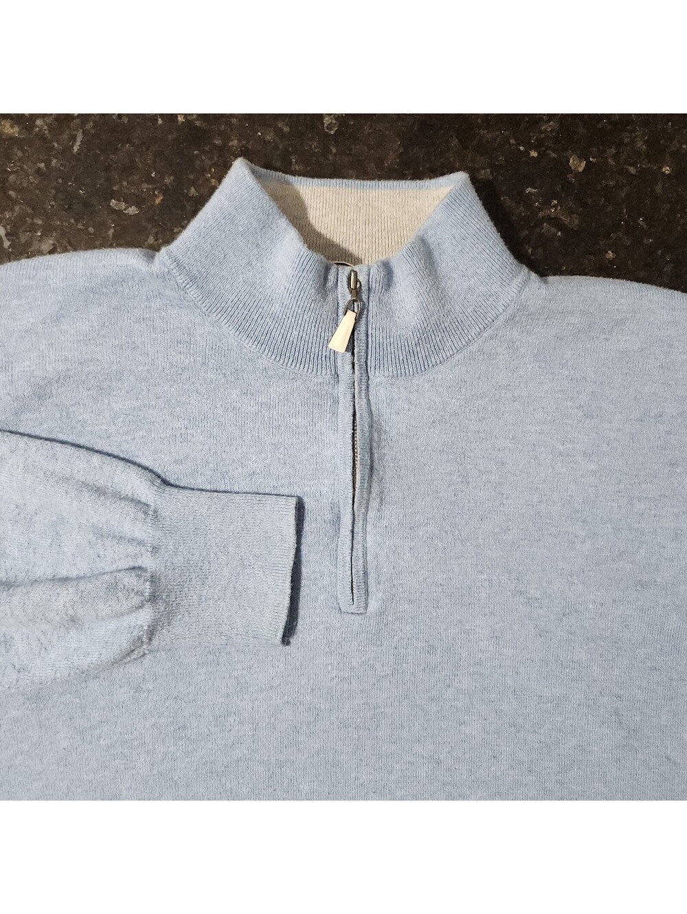 Peter Millar Cashmere Blend 1/4 Zip Pullover Sweater Knit Preppy Golf Money XL